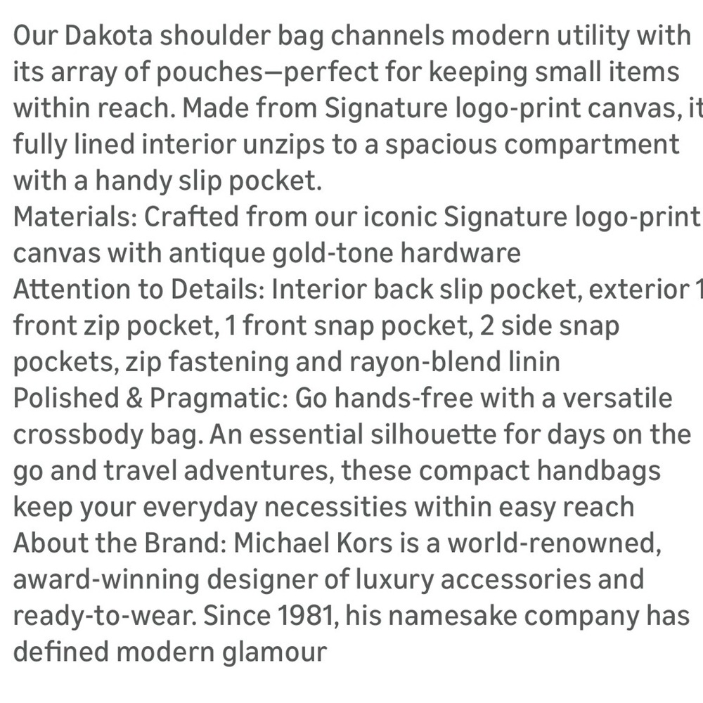 Michael kors Dakota Crossbody - Picture 9 of 10
